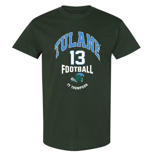 Tulane - NCAA Football : Ty Thompson - Classic Fashion Shersey T-Shirt-0