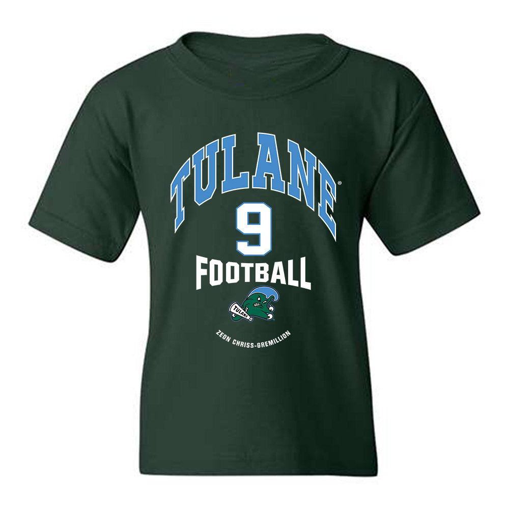 Tulane - NCAA Football : Zeon Chriss-Gremillion - Classic Fashion Shersey Youth T-Shirt-0