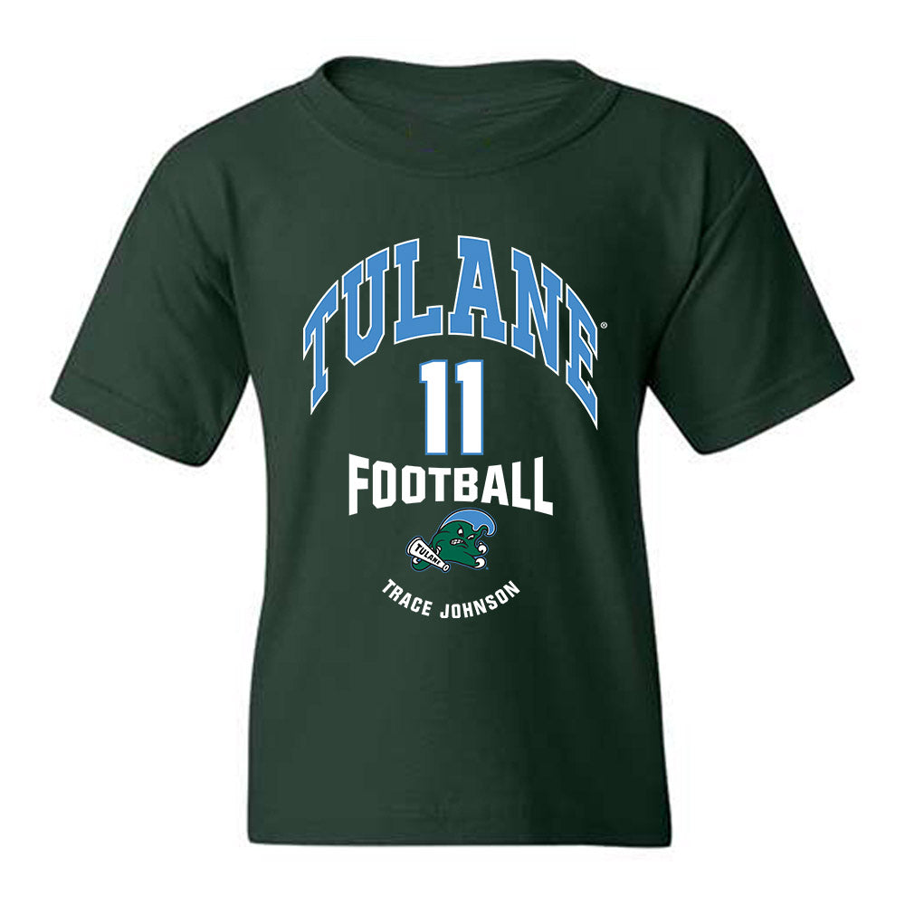 Tulane - NCAA Football : Trace Johnson - Classic Fashion Shersey Youth T-Shirt-0