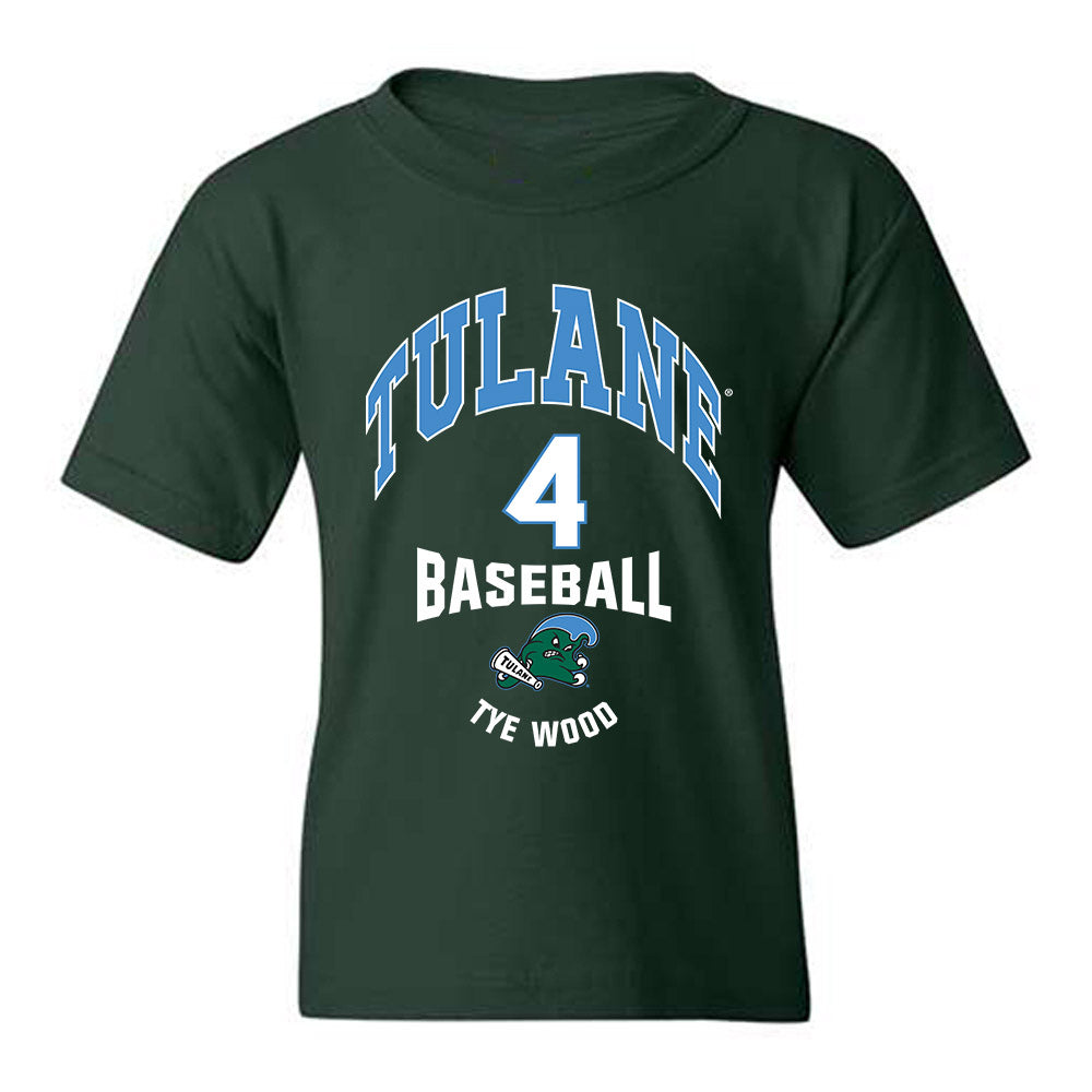 Tulane - NCAA Baseball : Tye Wood - Classic Fashion Shersey Youth T-Shirt-0