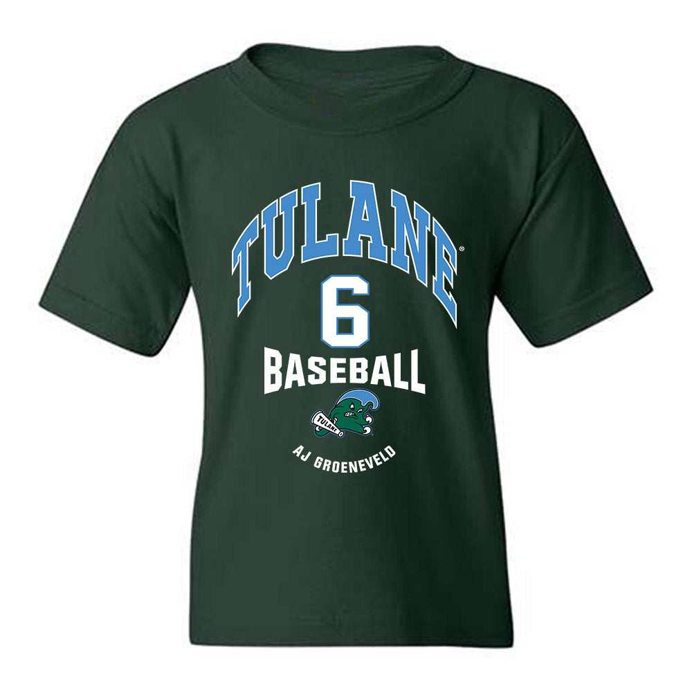 Tulane - NCAA Baseball : Aj Groeneveld - Classic Fashion Shersey Youth T-Shirt-0