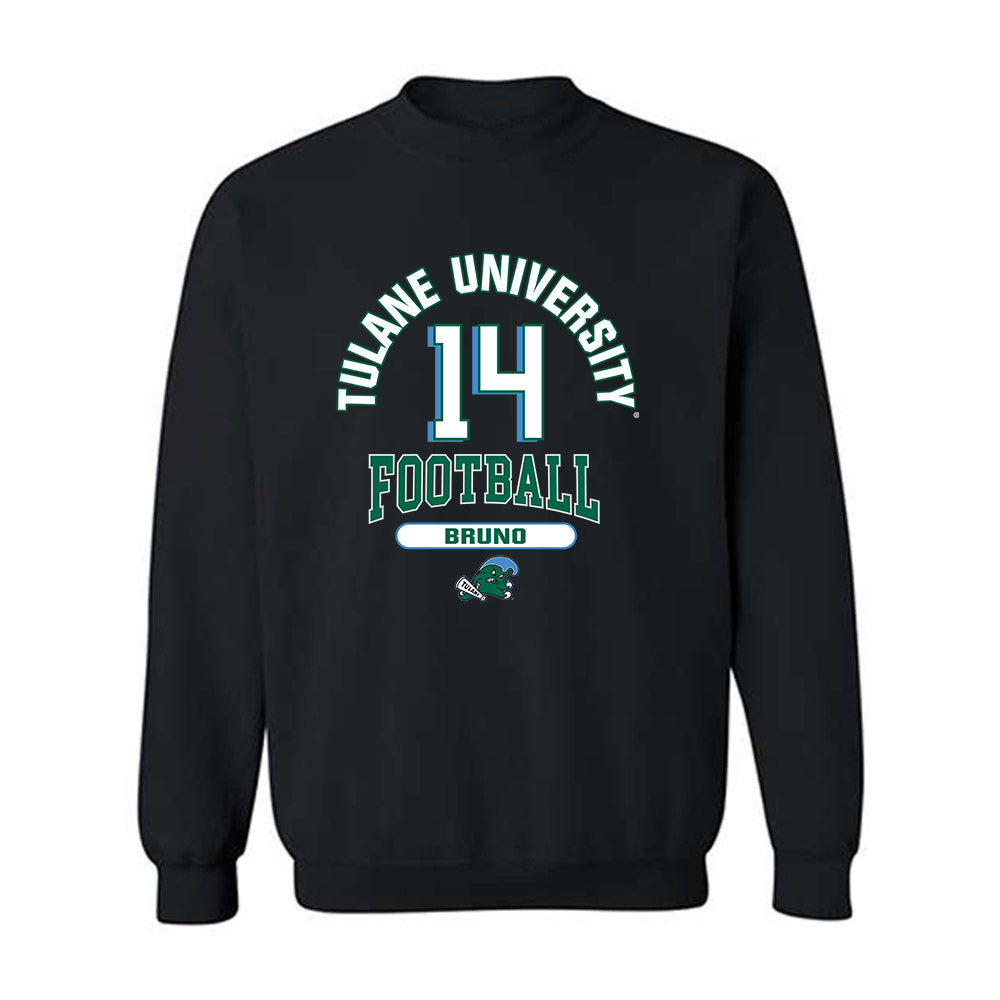 Tulane - NCAA Football : Dagan Bruno - Classic Fashion Shersey Crewneck Sweatshirt-0