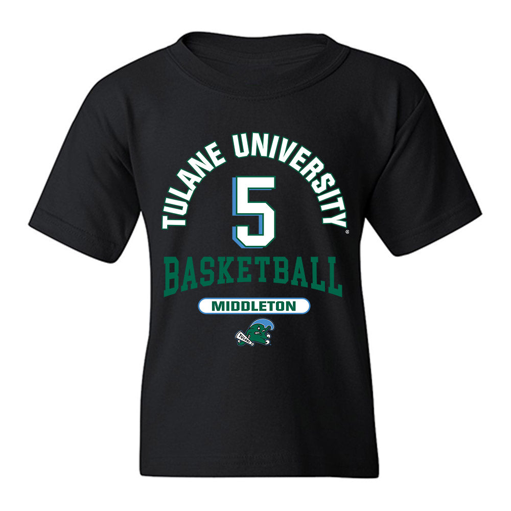 Tulane - NCAA Men's Basketball : Scotty Middleton - Classic Fashion Shersey Youth T-Shirt-0