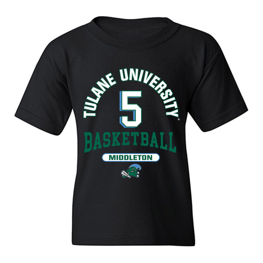 Tulane - NCAA Men's Basketball : Scotty Middleton - Classic Fashion Shersey Youth T-Shirt-0