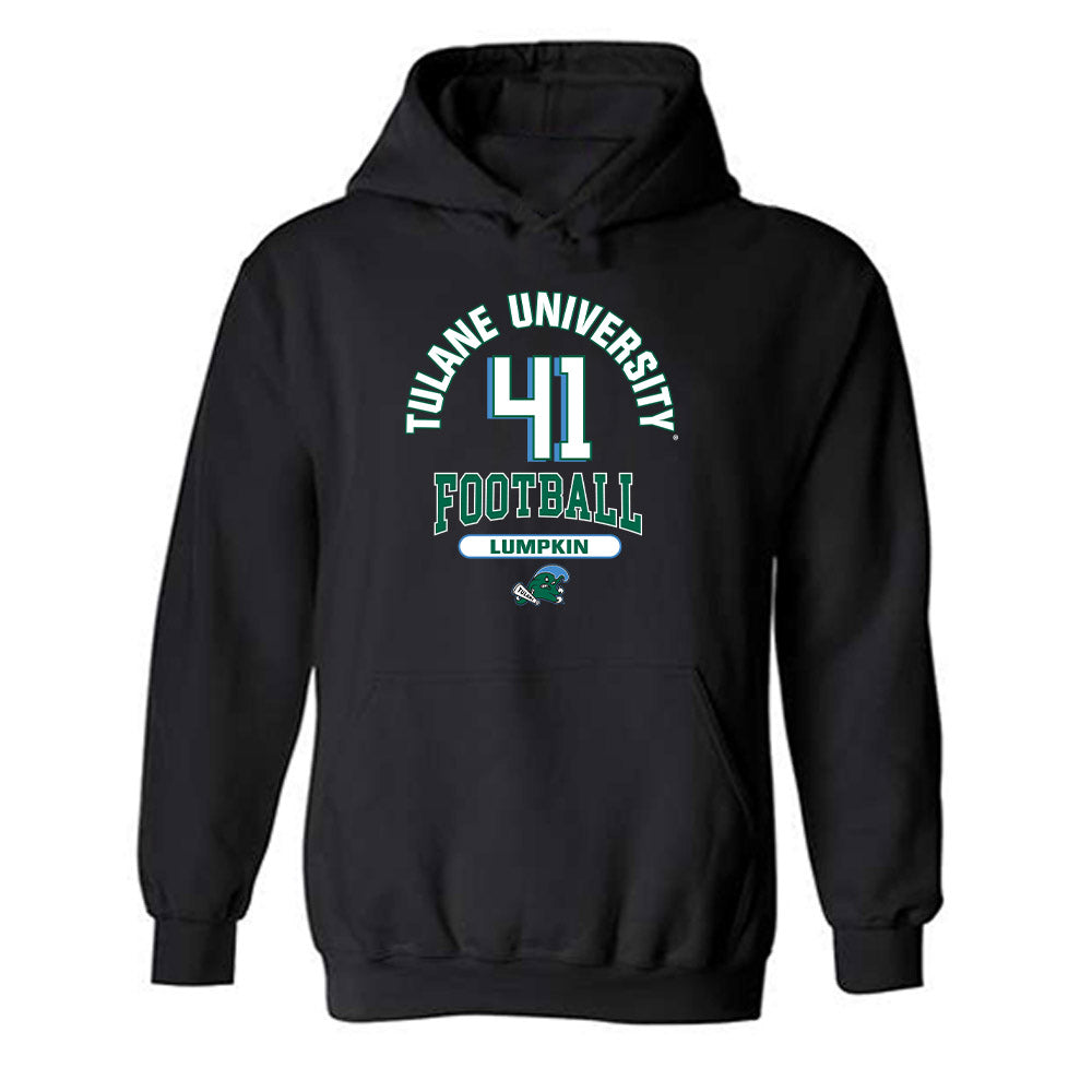 Tulane - NCAA Football : Chan Lumpkin - Classic Fashion Shersey Hooded Sweatshirt-0