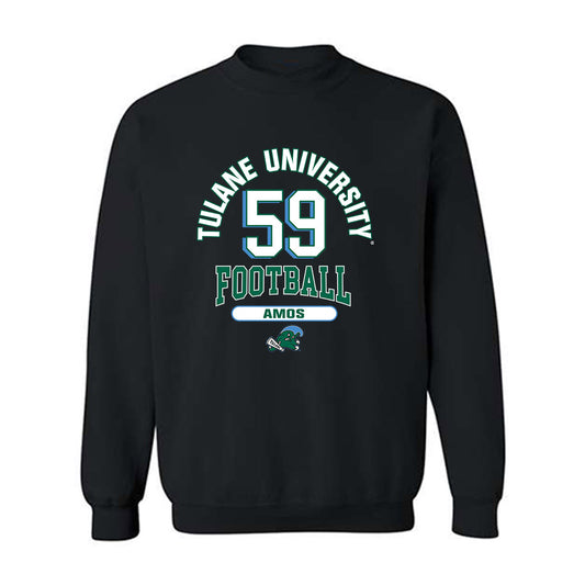 Tulane - NCAA Football : Andre Amos - Classic Fashion Shersey Crewneck Sweatshirt-0