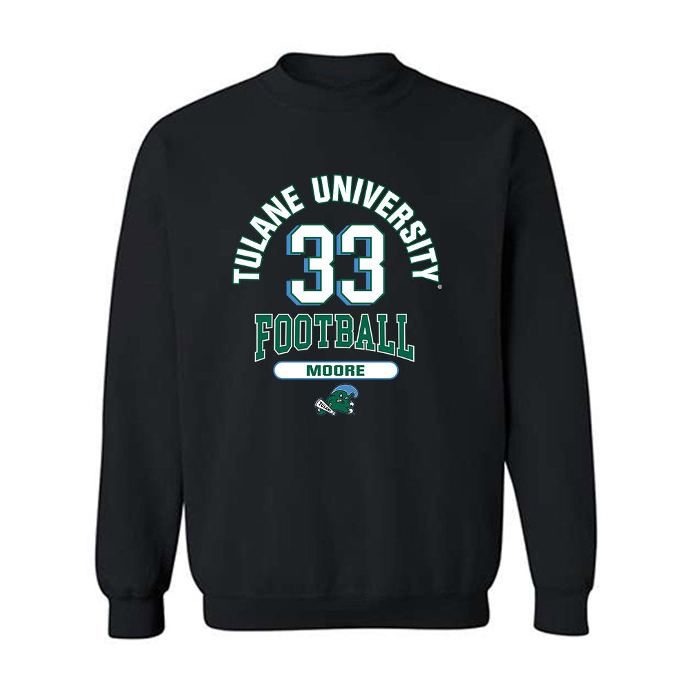 Tulane - NCAA Football : Brooks Moore - Classic Fashion Shersey Crewneck Sweatshirt-0