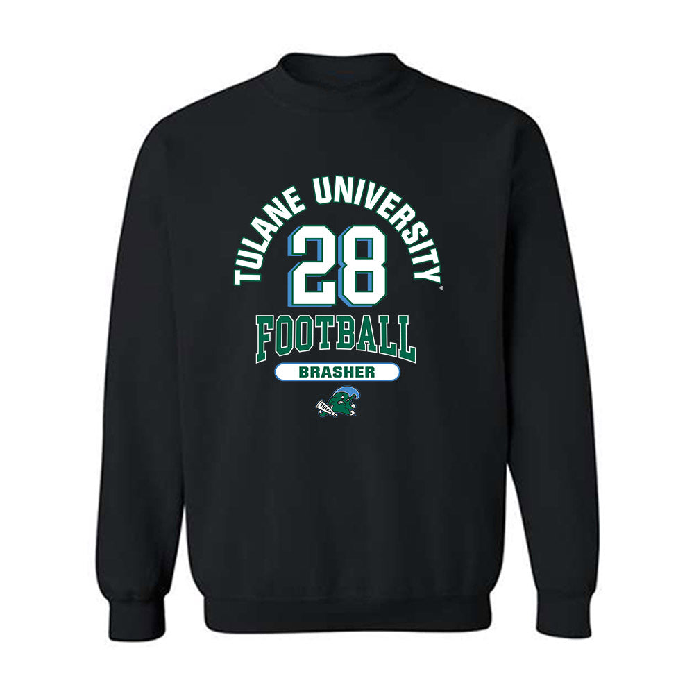 Tulane - NCAA Football : Dylan Brasher - Classic Fashion Shersey Crewneck Sweatshirt-0