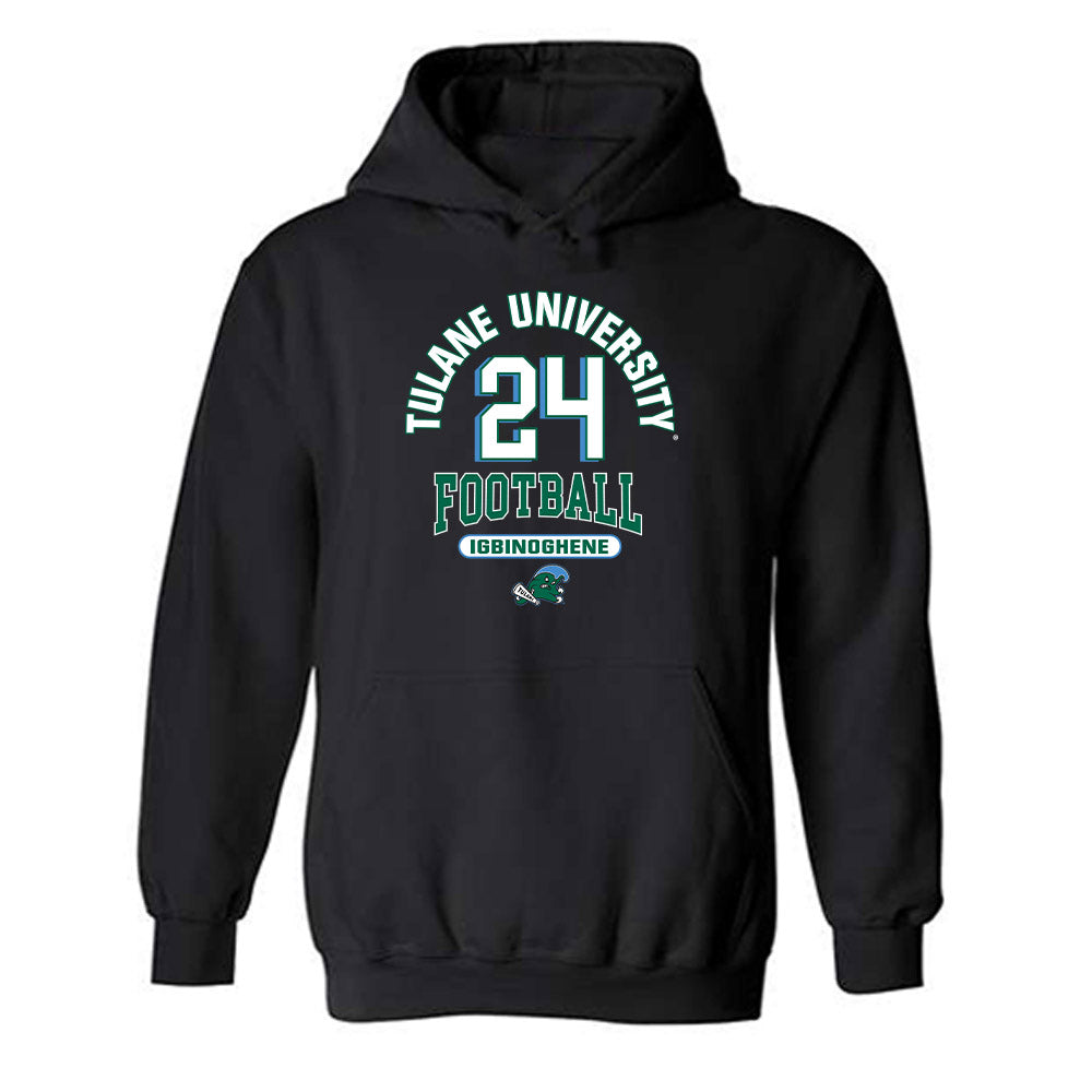 Tulane - NCAA Football : Michael Igbinoghene - Classic Fashion Shersey Hooded Sweatshirt-0