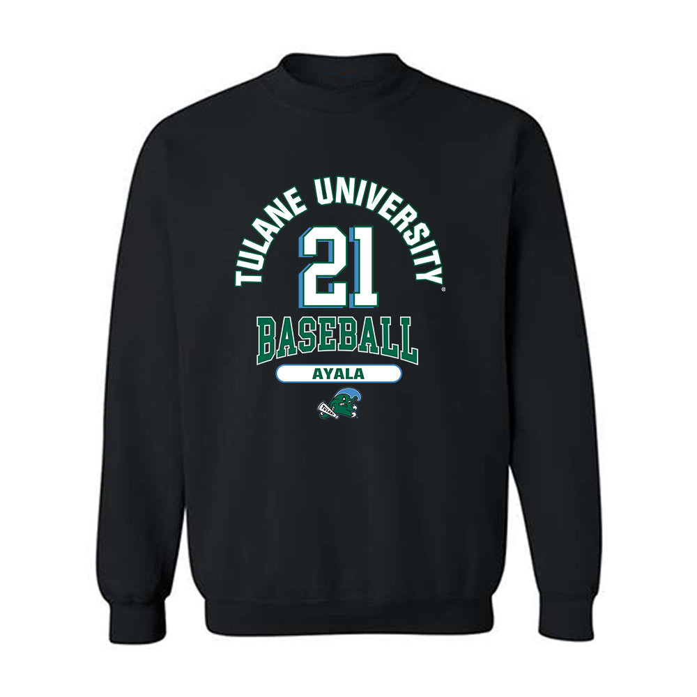 Tulane - NCAA Baseball : Bryson Ayala - Classic Fashion Shersey Crewneck Sweatshirt-0