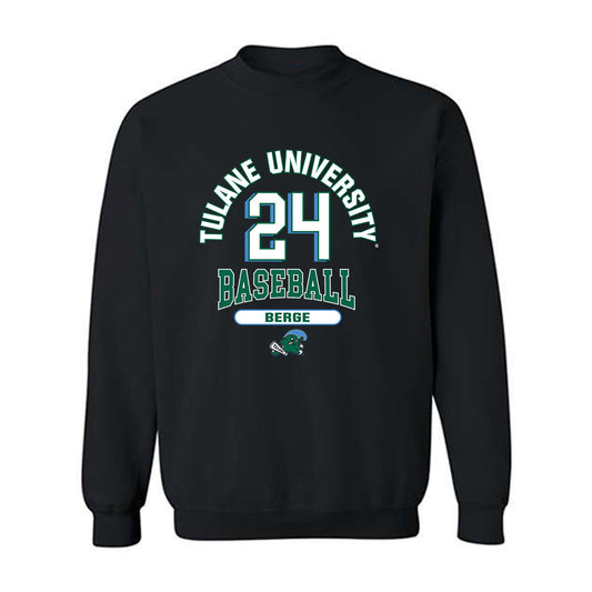 Tulane - NCAA Baseball : Cole Berge - Classic Fashion Shersey Crewneck Sweatshirt-0