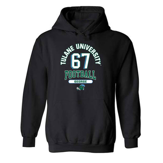 Tulane - NCAA Football : Tylan George - Classic Fashion Shersey Hooded Sweatshirt-0