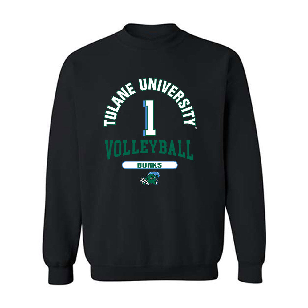 Tulane - NCAA Women's Volleyball : Avery Burks - Classic Fashion Shersey Crewneck Sweatshirt-0