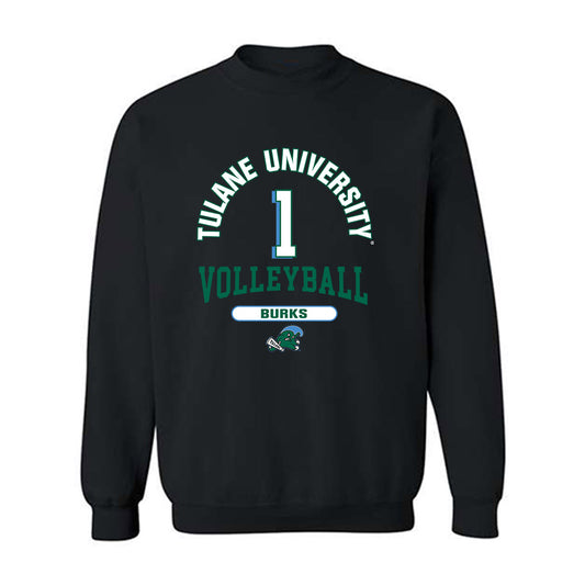 Tulane - NCAA Women's Volleyball : Avery Burks - Classic Fashion Shersey Crewneck Sweatshirt-0