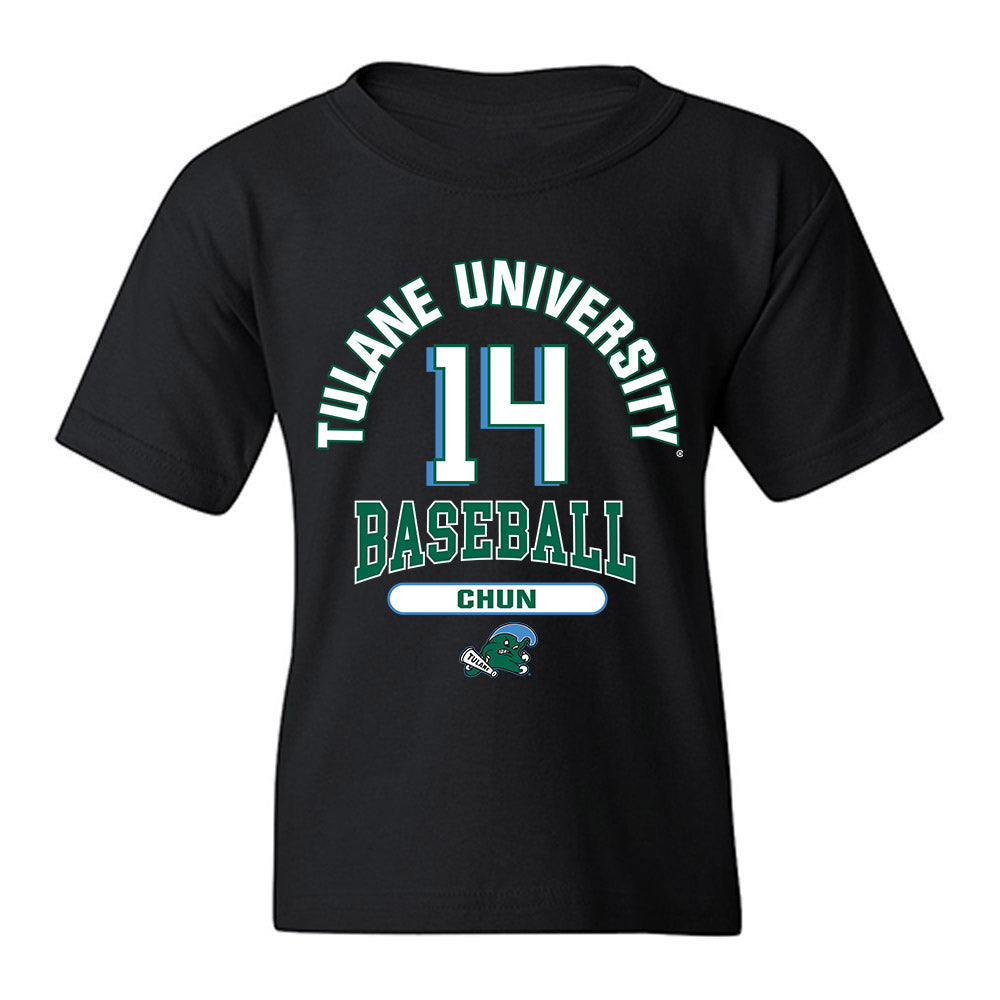 Tulane - NCAA Baseball : Tanner Chun - Classic Fashion Shersey Youth T-Shirt-0