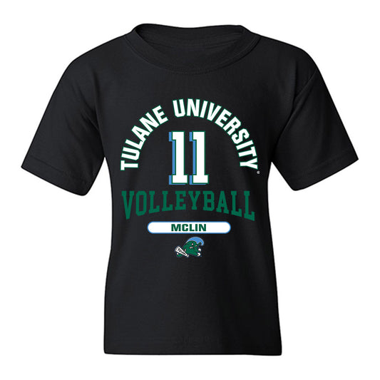Tulane - NCAA Women's Volleyball : Madison McLin - Classic Fashion Shersey Youth T-Shirt-0