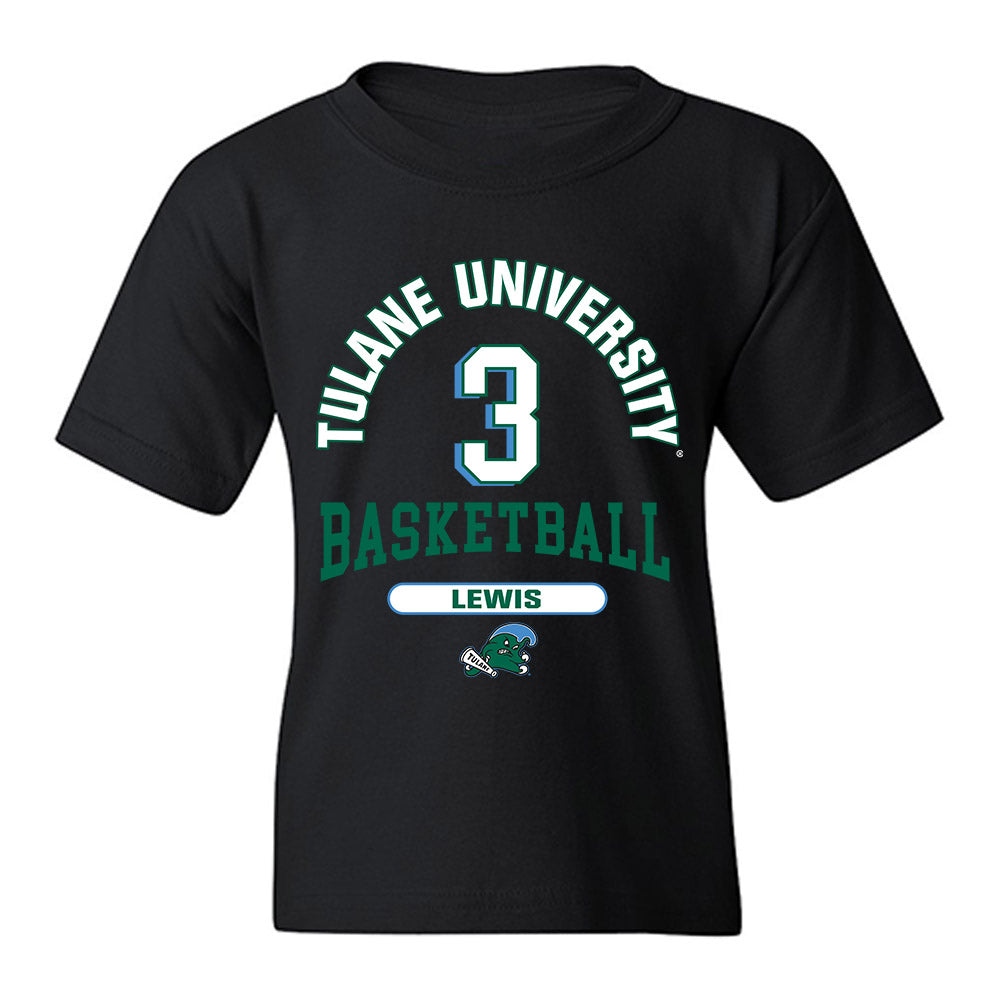 Tulane - NCAA Men's Basketball : Krystian Lewis - Classic Fashion Shersey Youth T-Shirt-0