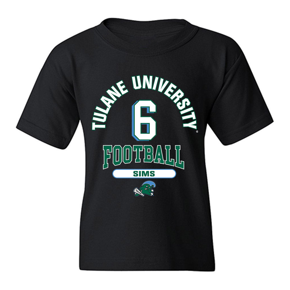 Tulane - NCAA Football : Joshua Sims - Classic Fashion Shersey Youth T-Shirt-0