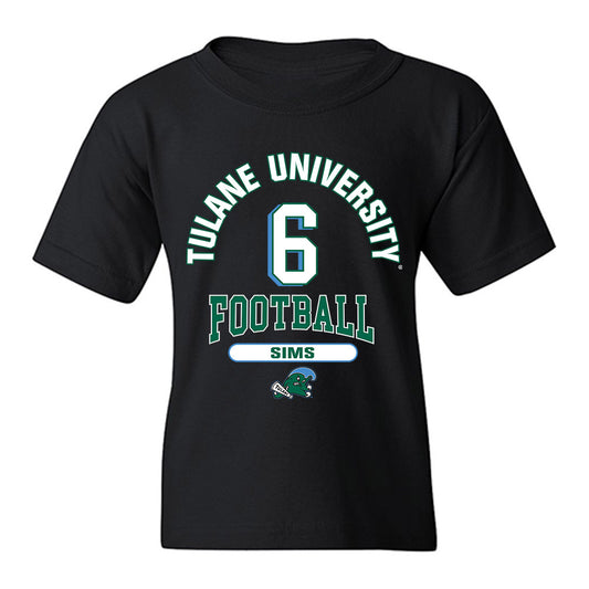 Tulane - NCAA Football : Joshua Sims - Classic Fashion Shersey Youth T-Shirt-0
