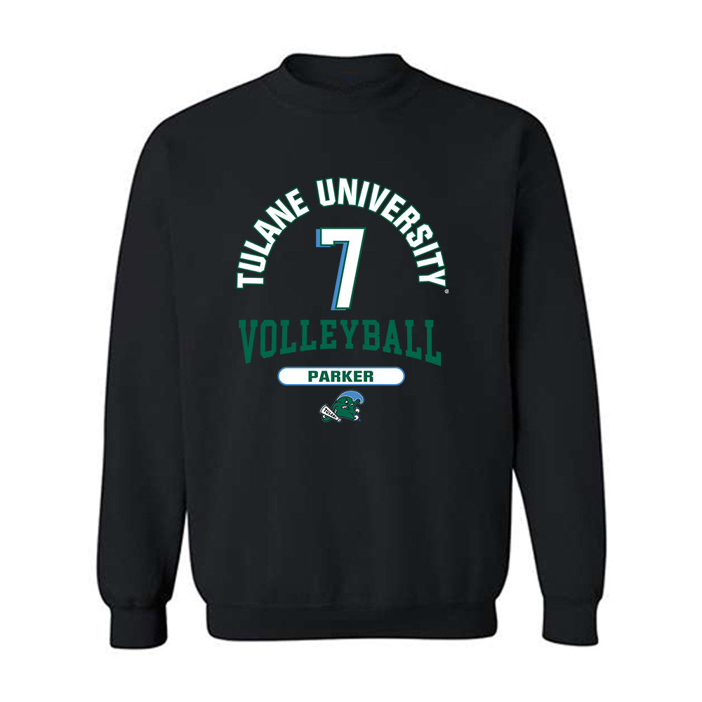Tulane - NCAA Women's Volleyball : Bellamy Parker - Classic Fashion Shersey Crewneck Sweatshirt-0