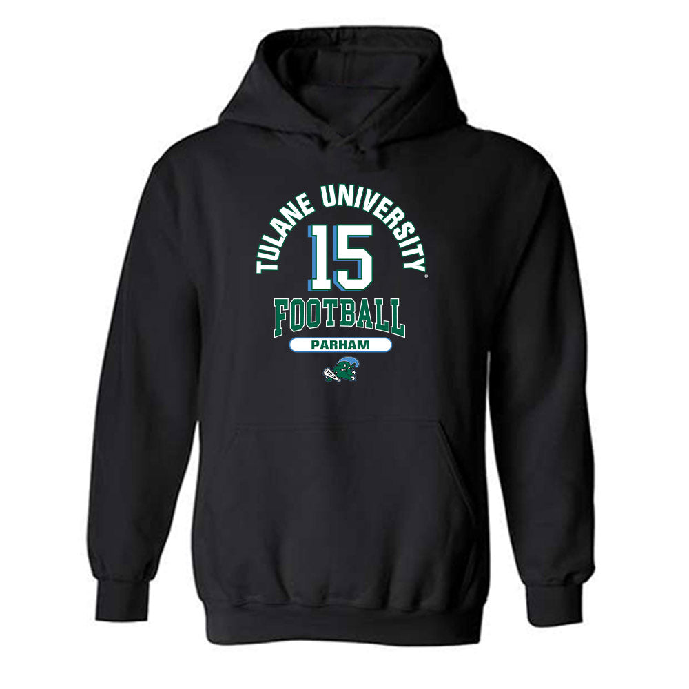 Tulane - NCAA Football : Antwaun Parham - Classic Fashion Shersey Hooded Sweatshirt-0