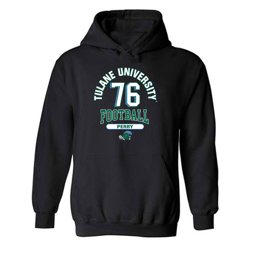 Tulane - NCAA Football : Gresham Perry - Classic Fashion Shersey Hooded Sweatshirt-0