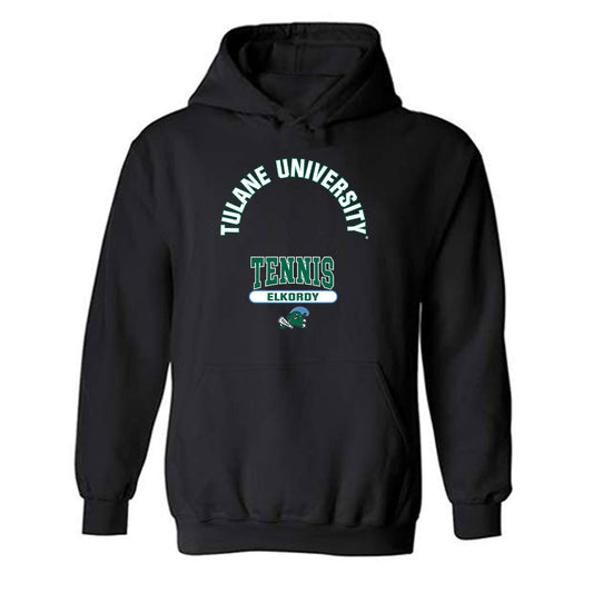 Tulane - NCAA Men's Tennis : Hady Elkordy - Classic Fashion Shersey Hooded Sweatshirt-0
