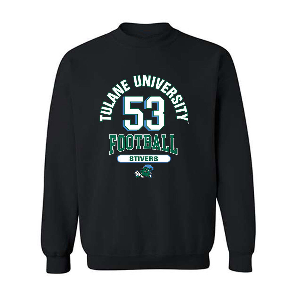 Tulane - NCAA Football : John Stivers - Classic Fashion Shersey Crewneck Sweatshirt-0