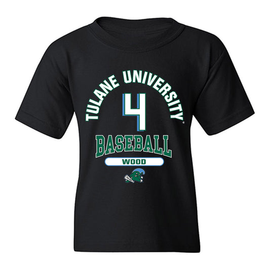 Tulane - NCAA Baseball : Tye Wood - Classic Fashion Shersey Youth T-Shirt-0