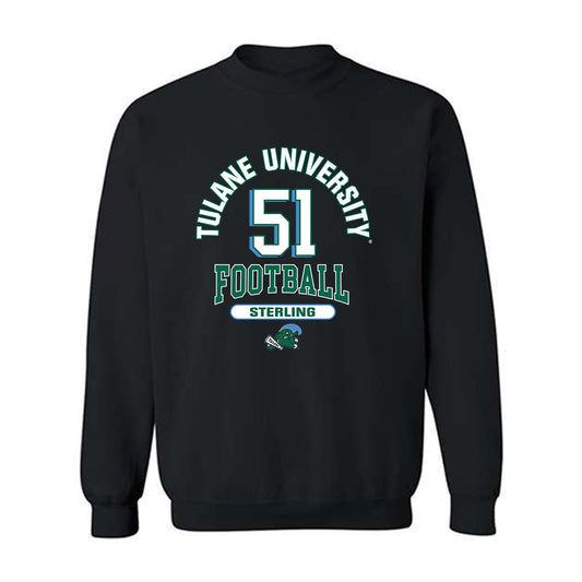 Tulane - NCAA Football : Reshad Sterling - Classic Fashion Shersey Crewneck Sweatshirt-0