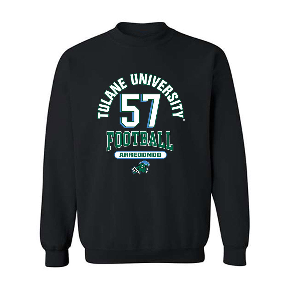 Tulane - NCAA Football : Jason Arredondo - Classic Fashion Shersey Crewneck Sweatshirt-0
