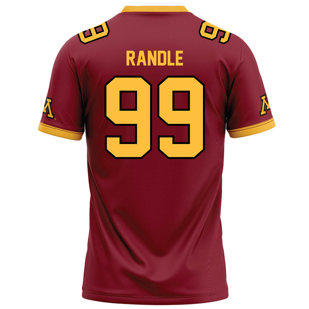 Minnesota - NCAA Football : Theorin Randle - Maroon Football Jersey