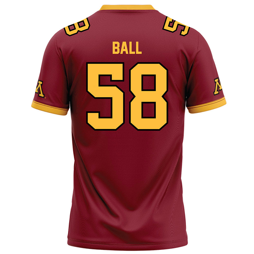 Minnesota - NCAA Football : Jaden Ball - Maroon Football Jersey-1