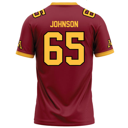 Minnesota - NCAA Football : Greg Johnson - Maroon Football Jersey-1