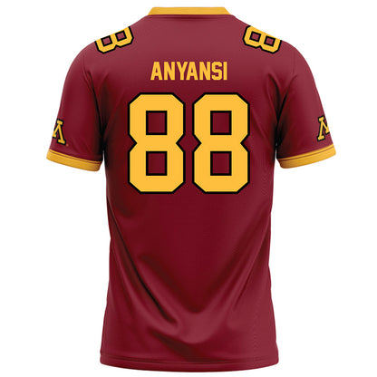 Minnesota - NCAA Football : Josiah Anyansi - Maroon Football Jersey-1