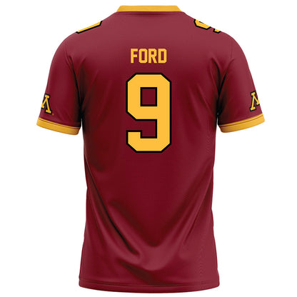 Minnesota - NCAA Football : Xavier Ford - Maroon Football Jersey-1