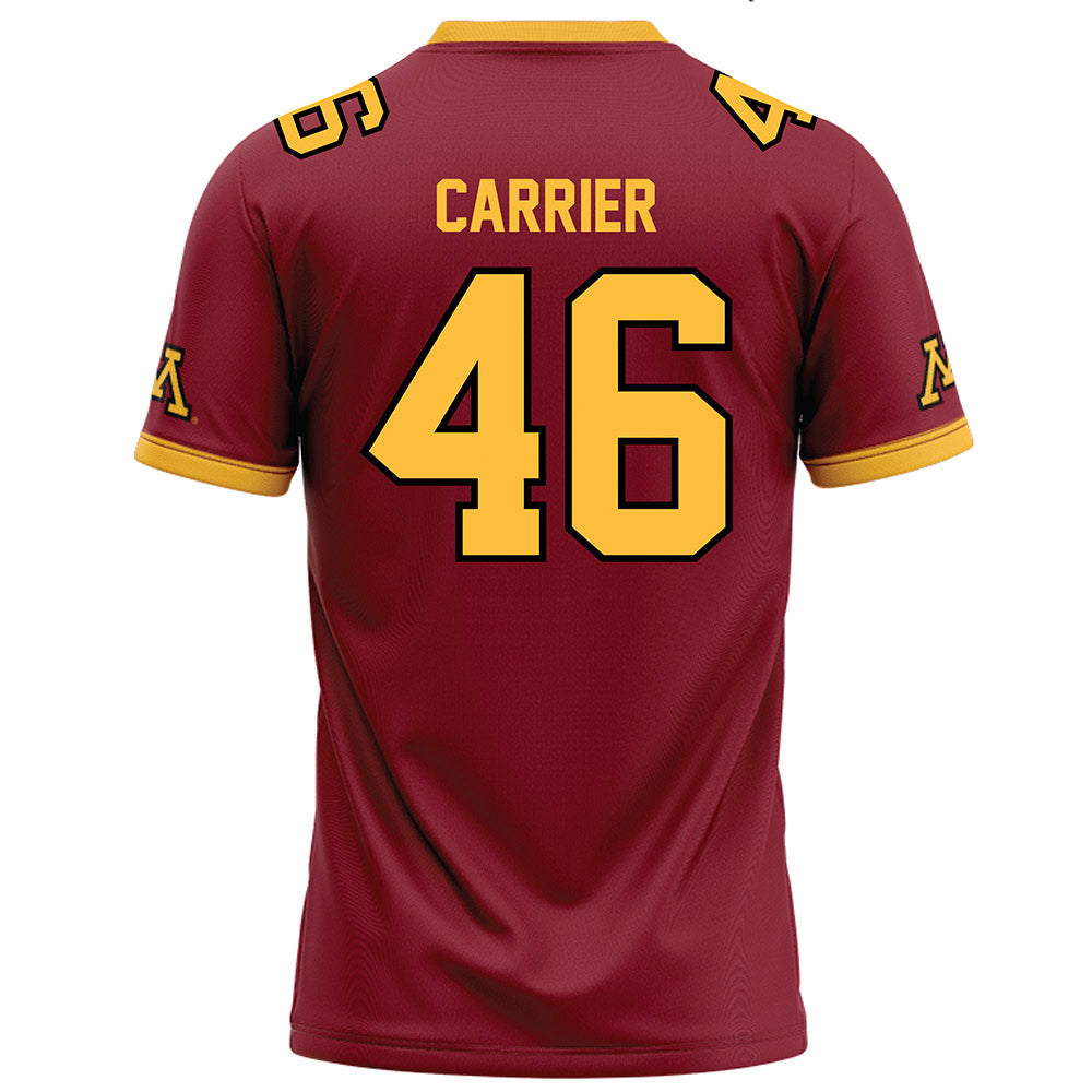 Minnesota - NCAA Football : Mason Carrier - Maroon Football Jersey-1