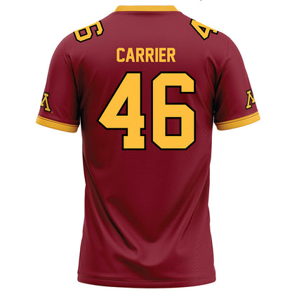 Minnesota - NCAA Football : Mason Carrier - Maroon Football Jersey-1