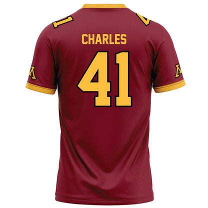 Minnesota - NCAA Football : Anthony Charles - Maroon Football Jersey-1