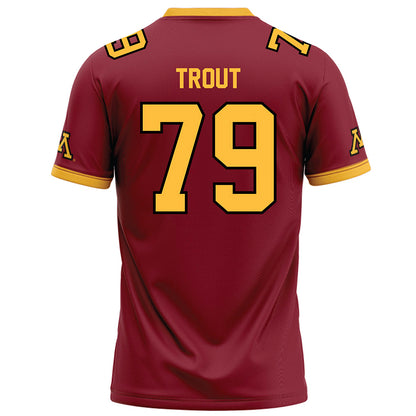 Minnesota - NCAA Football : Andrew Trout - Maroon Football Jersey-1