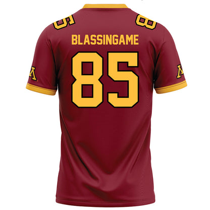 Minnesota - NCAA Football : Rico Blassingame - Maroon Football Jersey-1