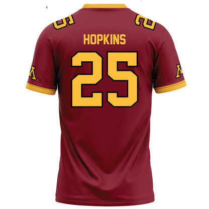 Minnesota - NCAA Football : Justin Hopkins - Maroon Football Jersey-1