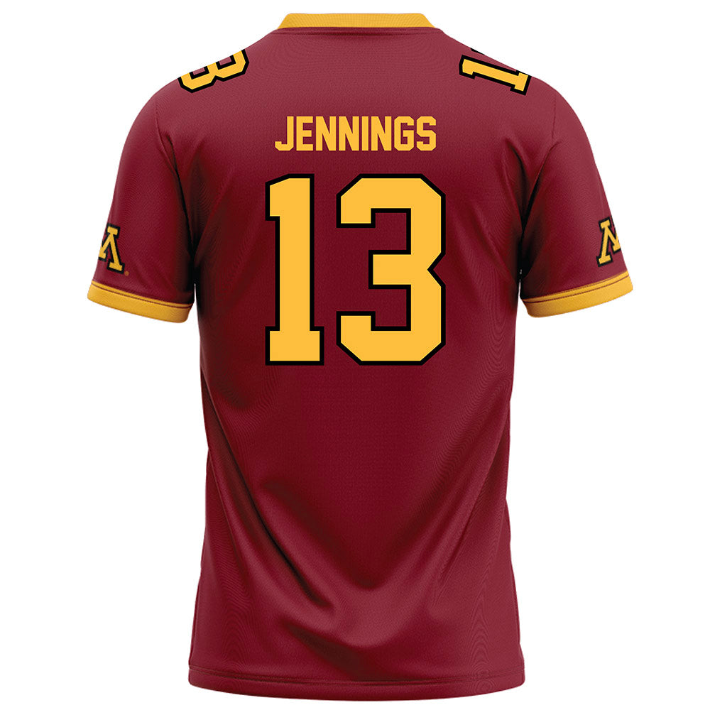 Minnesota - NCAA Football : Noah Jennings - Maroon Football Jersey-1