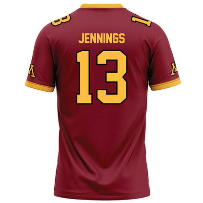 Minnesota - NCAA Football : Noah Jennings - Maroon Football Jersey-1