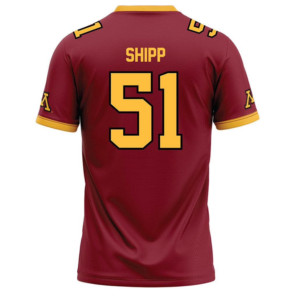 Minnesota - NCAA Football : Daniel Shipp - Maroon Football Jersey-1