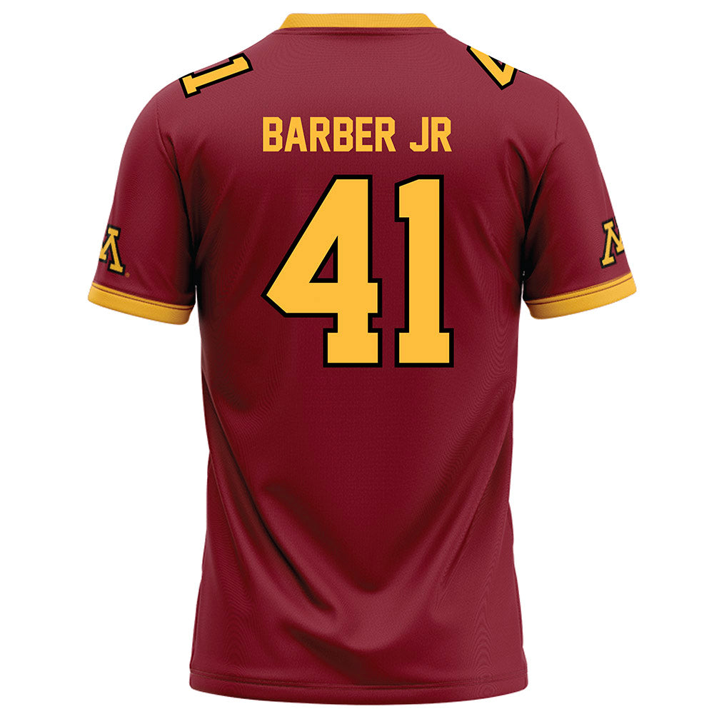 Minnesota - NCAA Football : Marion Barber Jr - Maroon Football Jersey-1