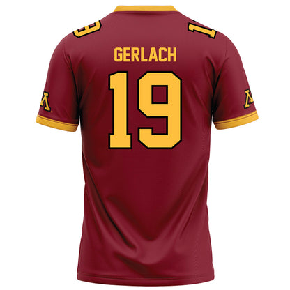 Minnesota - NCAA Football : Joey Gerlach - Maroon Football Jersey-1