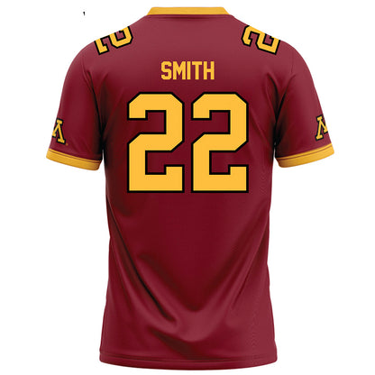Minnesota - NCAA Football : Mekhai Smith - Maroon Football Jersey-1