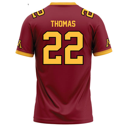 Minnesota - NCAA Football : Jaron Thomas - Maroon Football Jersey-1