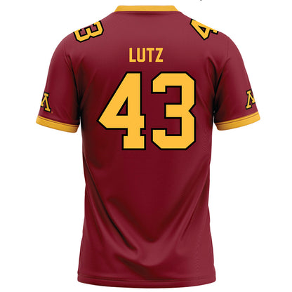 Minnesota - NCAA Football : Jakob Lutz - Maroon Football Jersey-1
